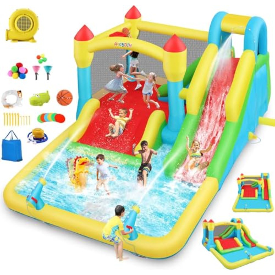 Kids Outdoor Water Slide - 3-12 yaş arası çocuklar için açık/harika