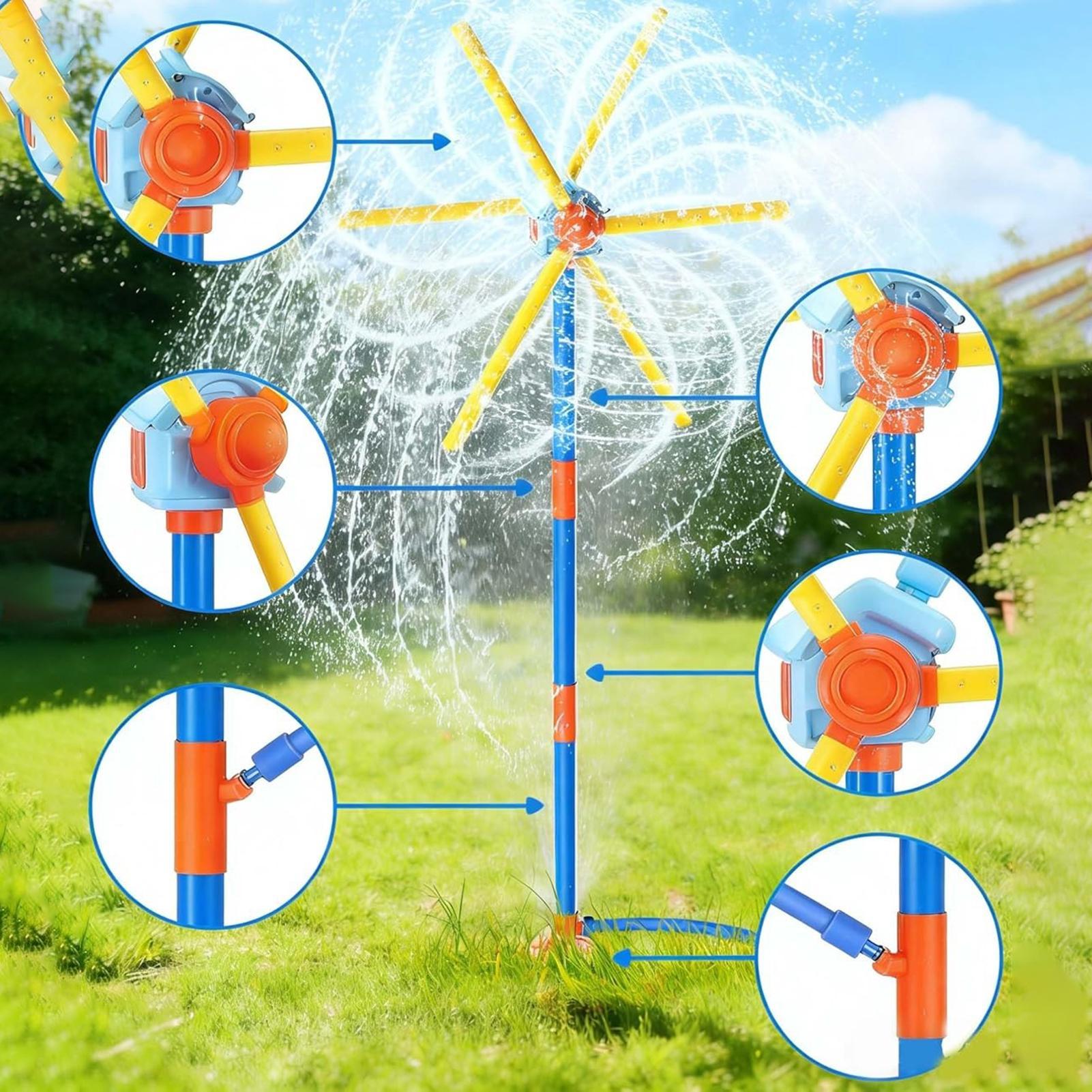 Kids Outdoor Garden Set - Çocuklar için fıskiyeli yel değirmeni eğlenceli