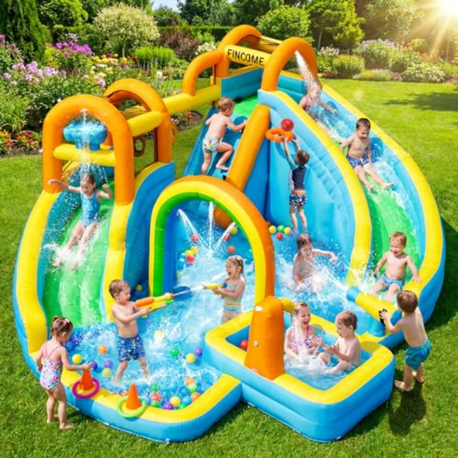Kids Outdoor Water Slide - Çocuklar için arka bahçe açık şişme