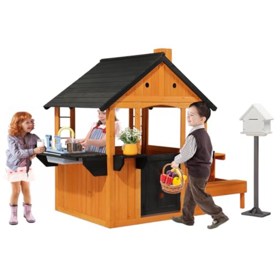 Kids Outdoor Sink - 3-8 Yaş Arası Çocuklar İçin Ahşap