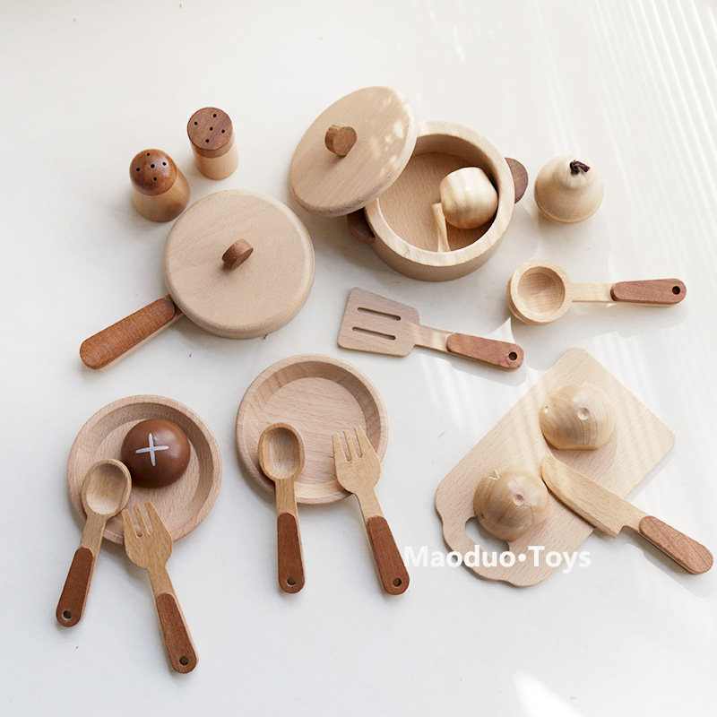 Kids Outdoor Mud Kitchen Accessories - Maoduo Oyuncaklar Kayın Ahşap Çocuk Mutfak