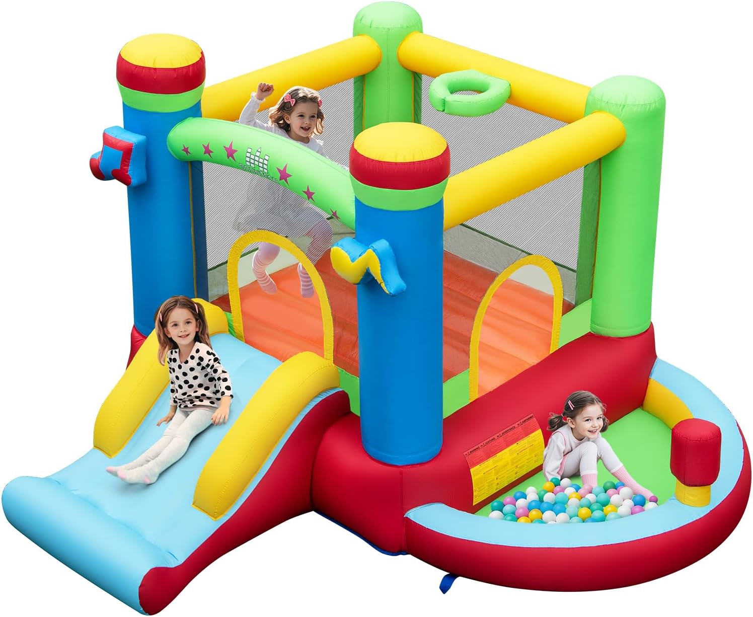 Kids Outdoor Basketball Hoop - Top Havuzlu Şişme Oyun Evi, 3-12
