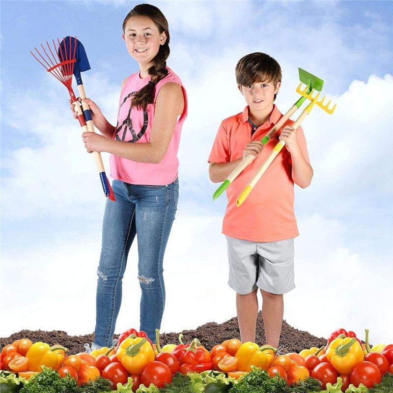 Kids Outdoor Garden Set - B05C-Çocuklar İçin Bahçe Alet Seti 4