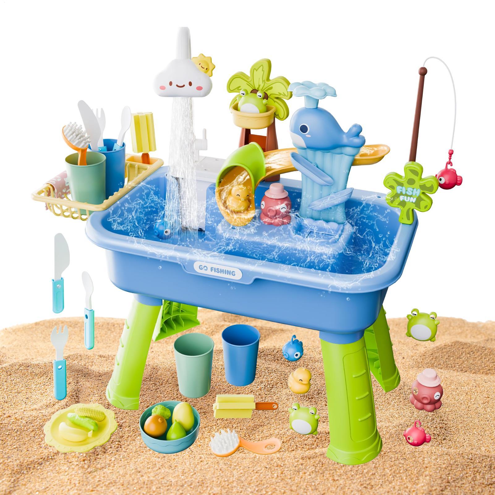 Kids Outdoor Sink - Çocuk Mutfak Oyuncakları Elektrikli Eğlenceli Su