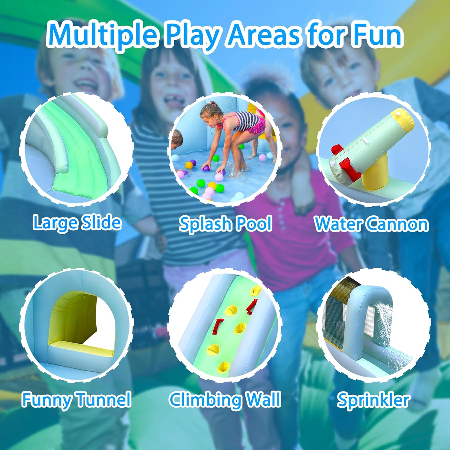 6'sı 1 Arada Şişme Çocuk Oyun  - Kids Outdoor Water Slide incelemesi ve fiyatı