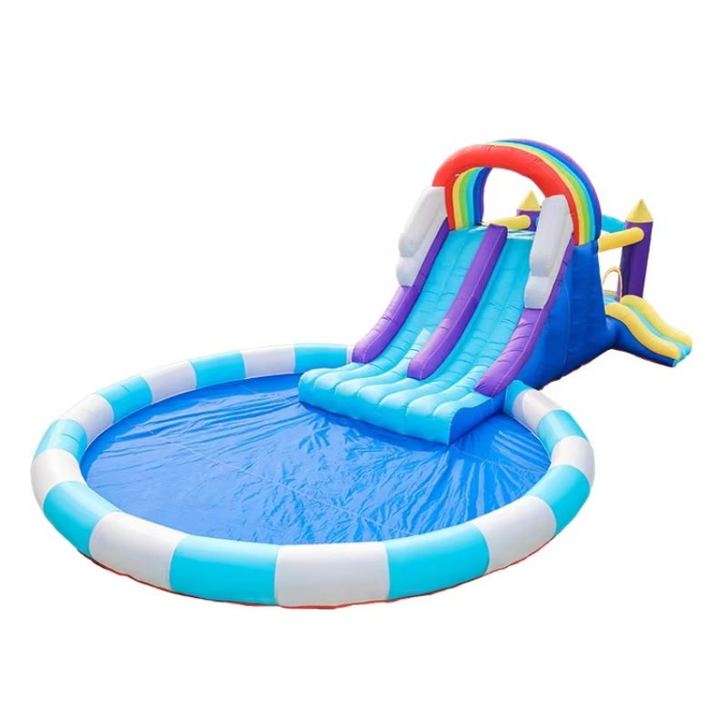 Dev Gökkuşağı Şişme Su Kaydıra - Kids Outdoor Water Slide incelemesi ve fiyatı