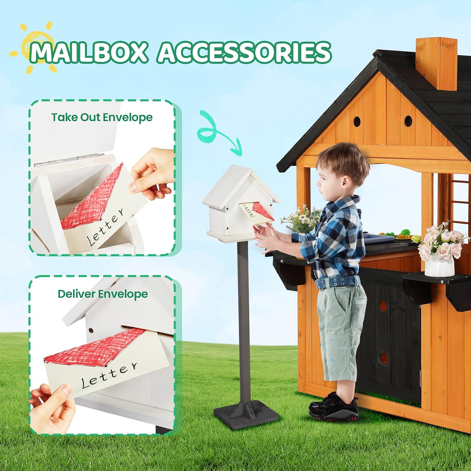 Çocuklar için Ahşap Oyun Evi,  - Kids Outdoor Sink incelemesi ve fiyatı