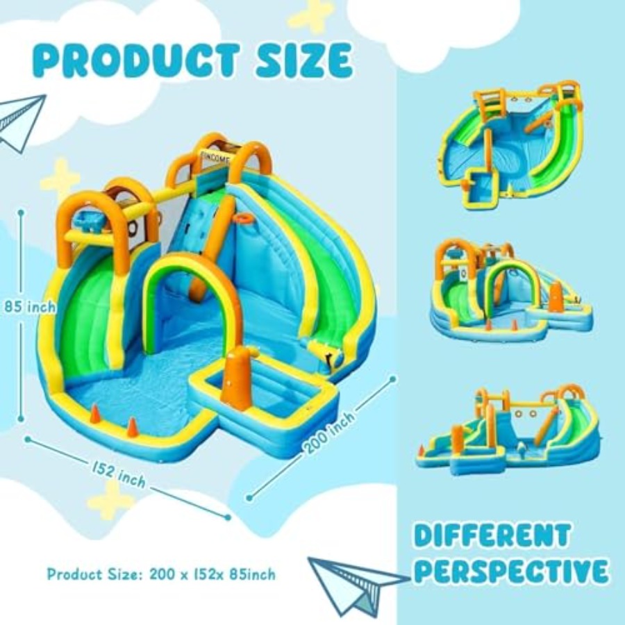 Çocuklar için arka bahçe açık  - Kids Outdoor Water Slide incelemesi ve fiyatı