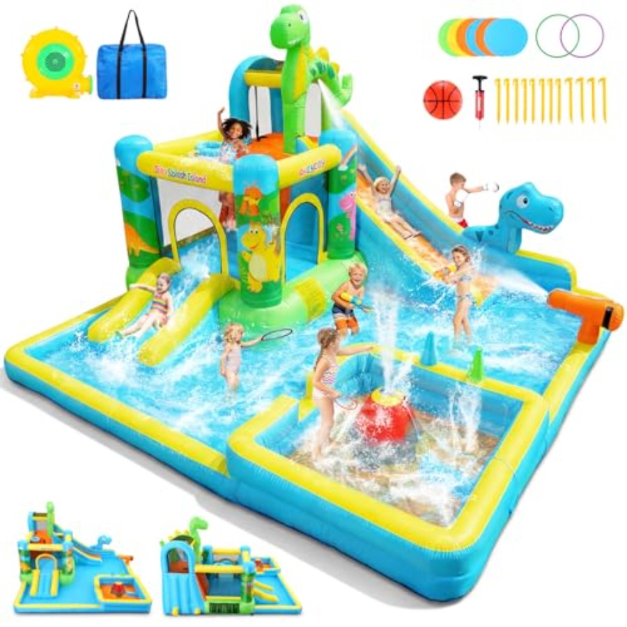Açık hava arka bahçe şişme su  - Kids Outdoor Water Slide incelemesi ve fiyatı