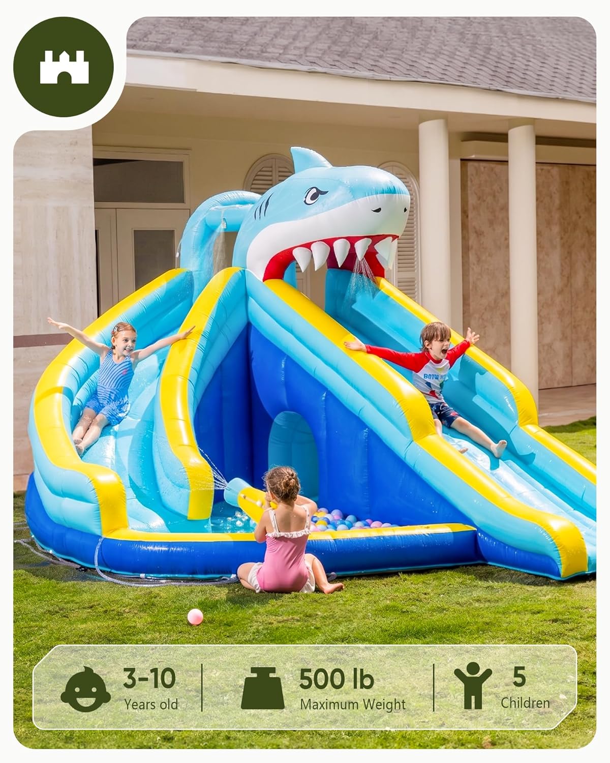 3-10 Yaş Arası Çocuklar İçin H - Kids Outdoor Water Slide incelemesi ve fiyatı