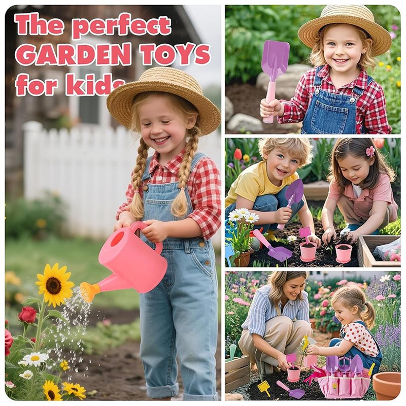 Superior-Kids Pembe Bahçe Alet - Kids Outdoor Garden Set incelemesi ve fiyatı