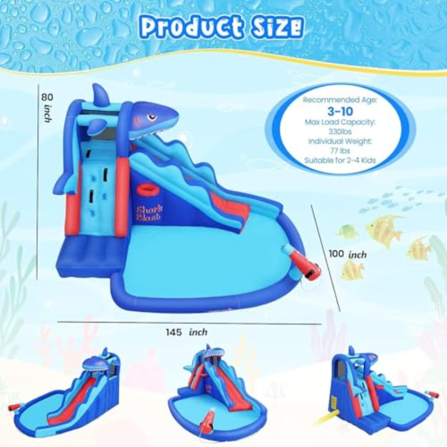3-12 yaş arası çocuklar için a - Kids Outdoor Water Slide incelemesi ve fiyatı