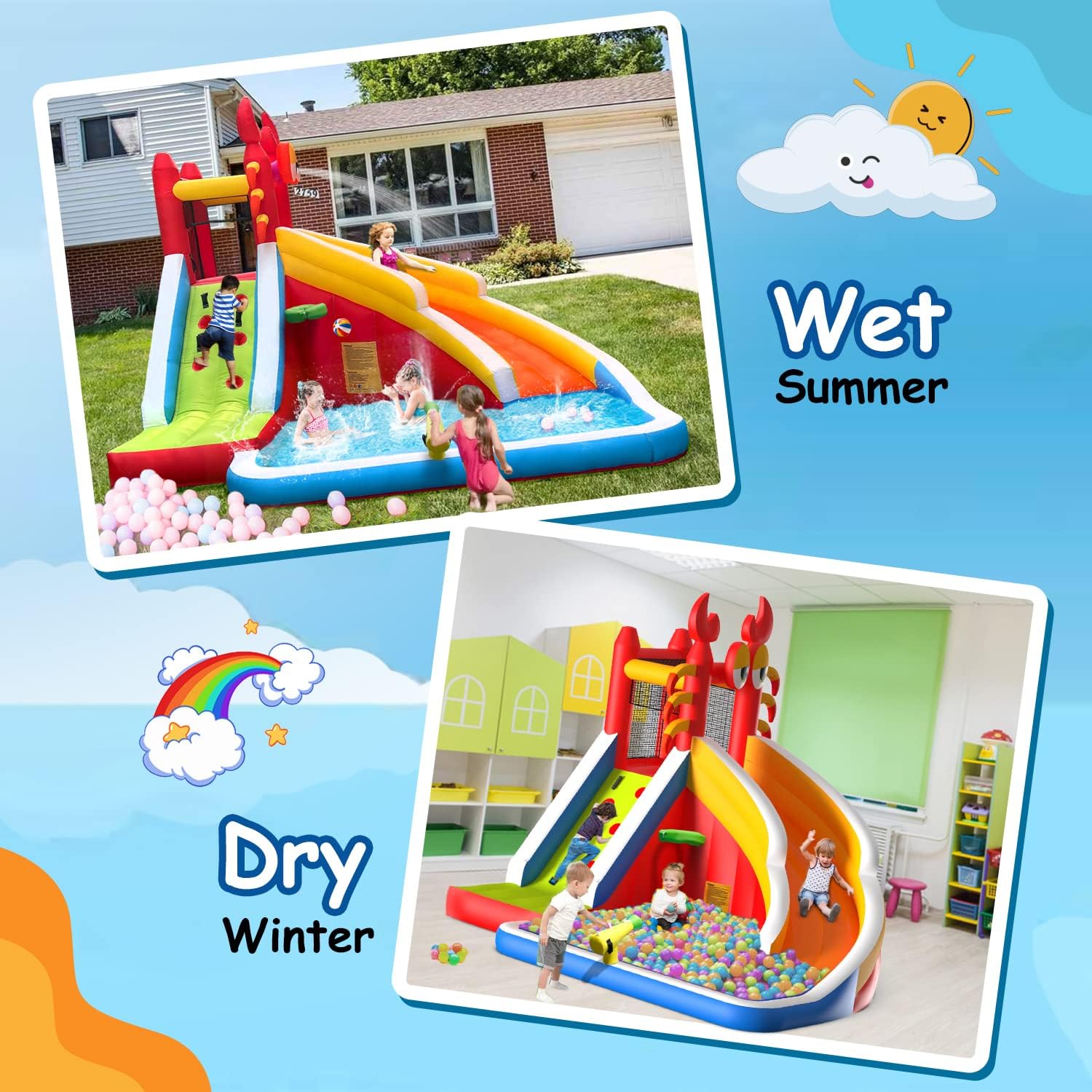 Çocuklar için Su Kaydıraklı Bü - Kids Outdoor Water Slide incelemesi ve fiyatı