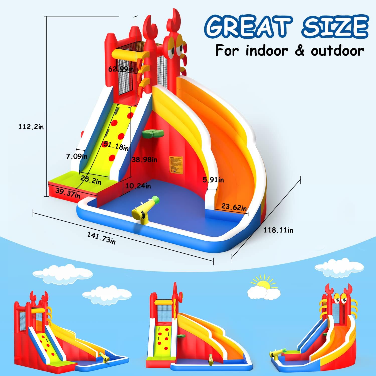 Çocuklar için Su Kaydıraklı Bü - Kids Outdoor Water Slide incelemesi ve fiyatı
