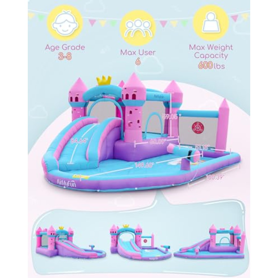 Çocuklar için 3-12 yaş arası p - Kids Outdoor Water Slide incelemesi ve fiyatı